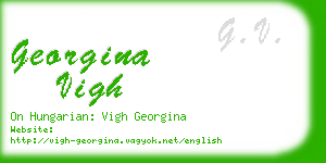 georgina vigh business card
